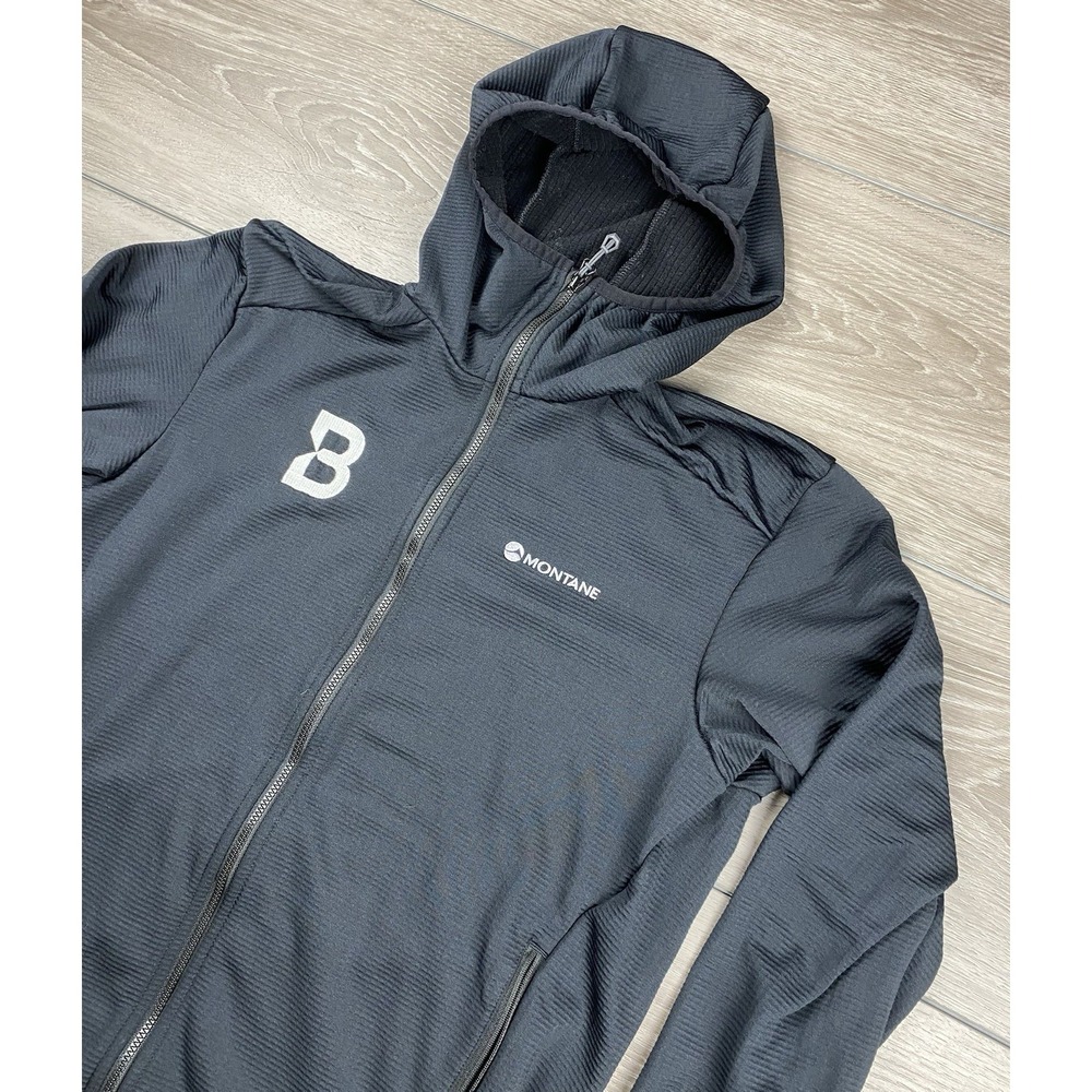 Montane Men's Protium XT Hooded Fleece Full Zip Jacket Black Size Medium‎